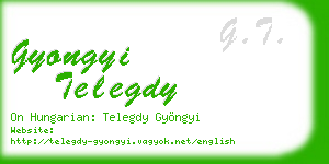 gyongyi telegdy business card