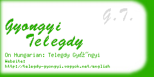 gyongyi telegdy business card